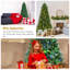 7' H Lighted Artificial Spruce Christmas Tree