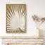 «Tropical Palm Classic Fan Palm Leaf Botanical Neutral Organic Modern», reproduction d'art encadrée sur toile-73333514-73333517