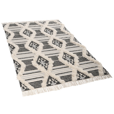 Vintage Ikat Wool Hand Woven Area Rug