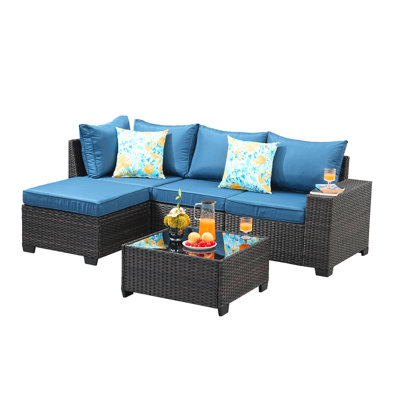 Matusow - Person Patio Conversation Set with Cushions