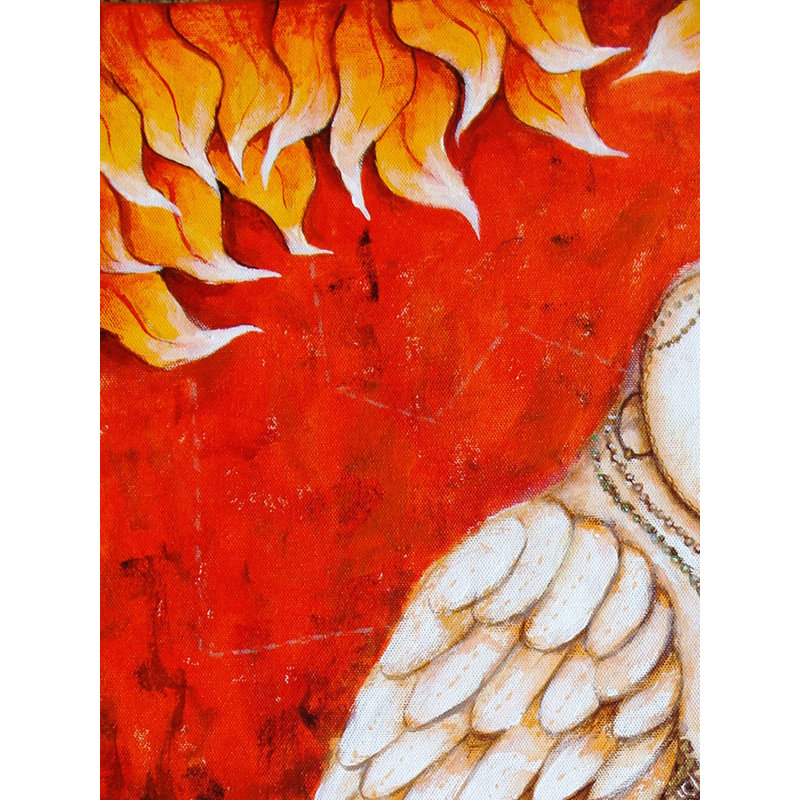 The Laksmi Owl | Acrylic On Canvas | By Anirban Seth