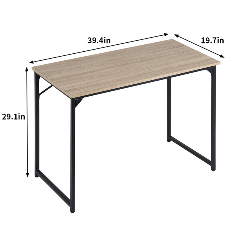 Bureau d'écriture Drye, H 29,1 po x l 39,4 po x P 19,7 po, Naturel