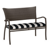 Skye Wicker Garden Bench