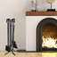 Beau Iron Fireplace Tool Set