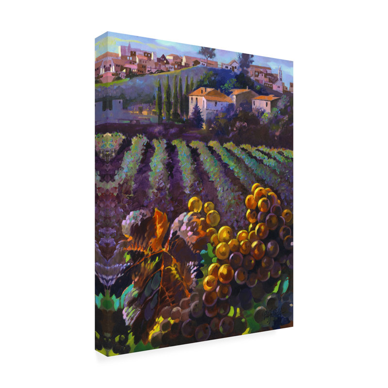 Toile d'extérieur «View of Tuscany» Clif Hadfield, H 19 po x l 14 po x P 1,5 po