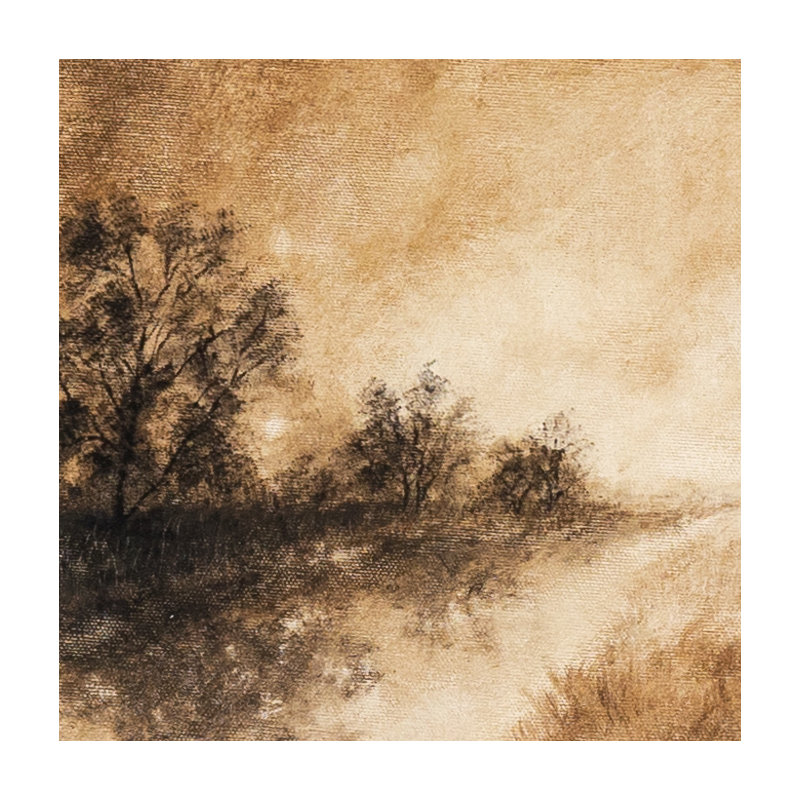 Hillside Haze II Painting by Aileen Fitzgerald, 16" H x 24" W x 1.5" D