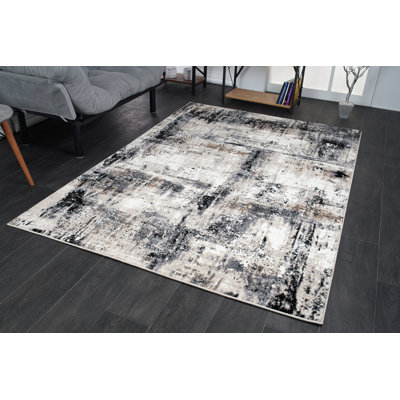 Tapis gris / noir Emerence