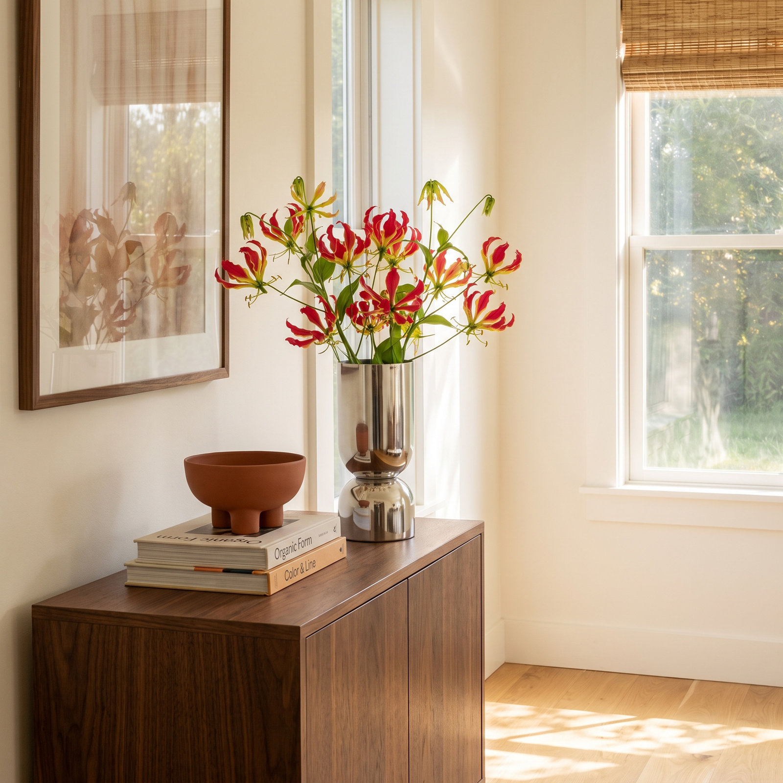 Paulding Iron Table Vase, White
