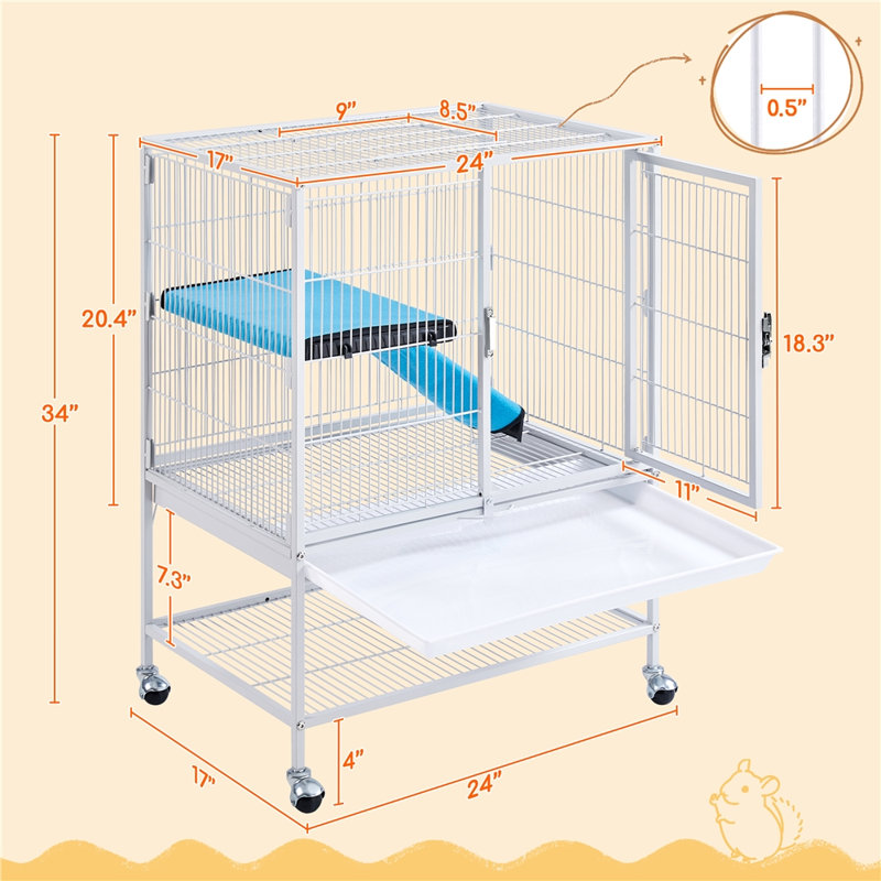 Mitcheldean Bird Cage, White