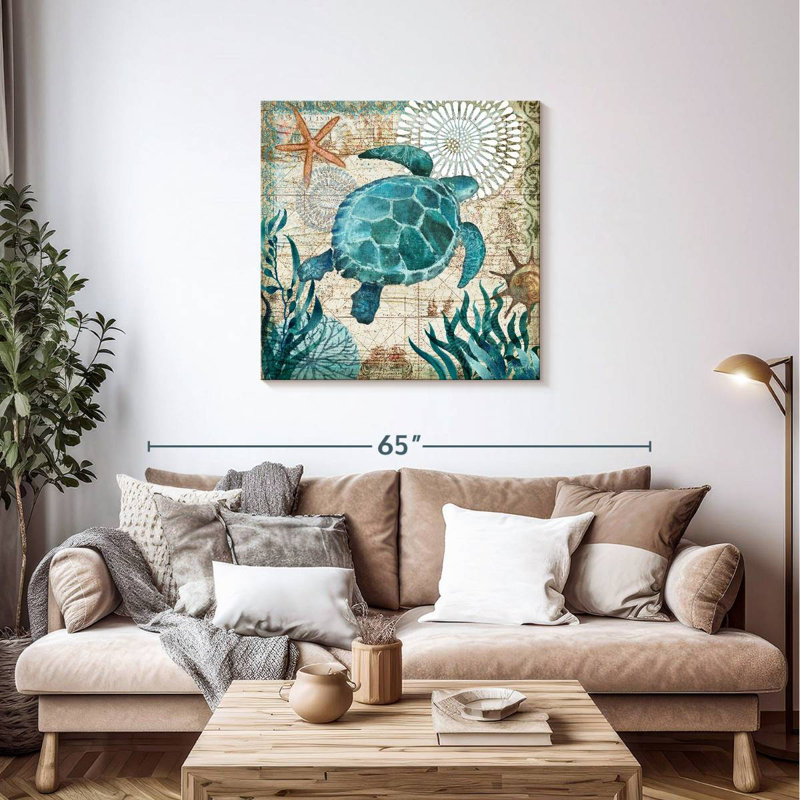 Brampt Monterey Bay Turtle, 36" H x 36" W