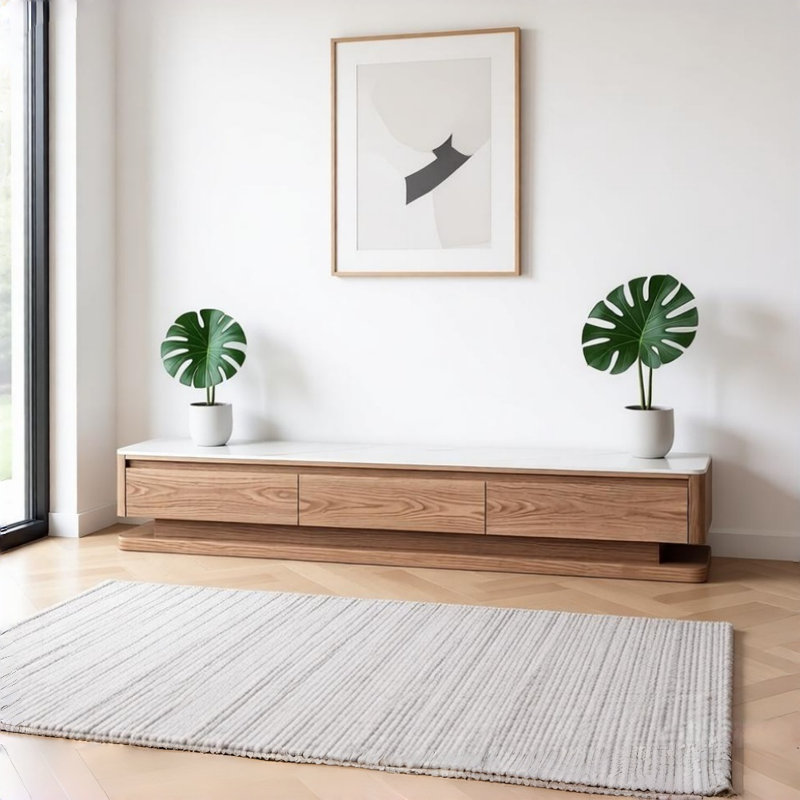Meuble télé simple et tendance, H 16,93 po x L 78,74 po x l 15,75 po