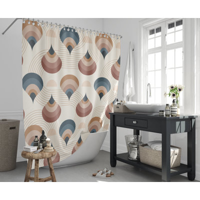 Ringsted Geometric Shower Curtain