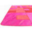 Tapis de la zone en laine rouge/rose 4 pi 6 po x 6 pi en laine one-of-kind à la main noué la new age Mirfield