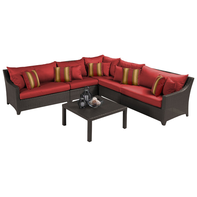 Deco 6 Piece Setting Group with Cushions, Canvas Navy Sunbrella® Canvas