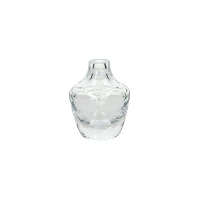 Alexes Prisma Glass Clear Vase Dia 3.9"