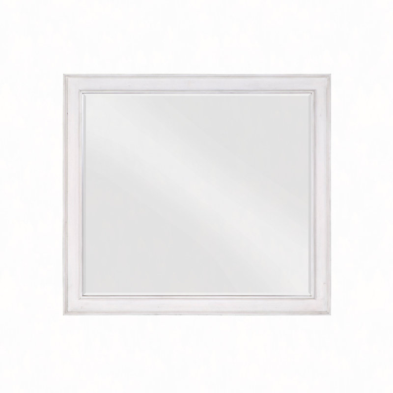 Miroir blanc patiné