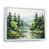 White Floater Framed