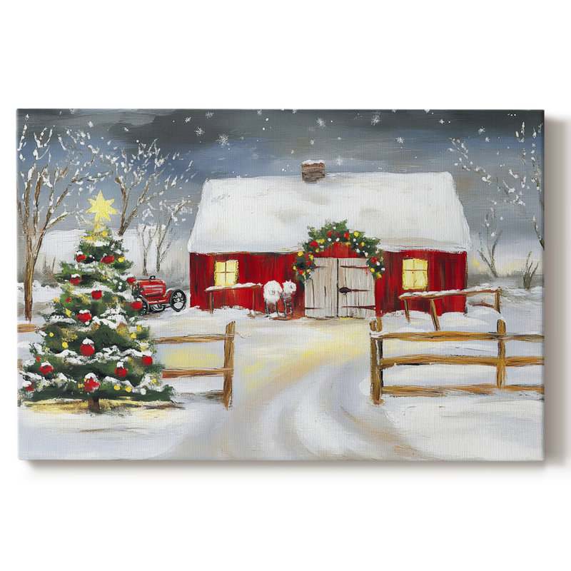 Christmas Holiday Art III - Toile tendue avec châssis - LIX, H 8 po x l 12 po