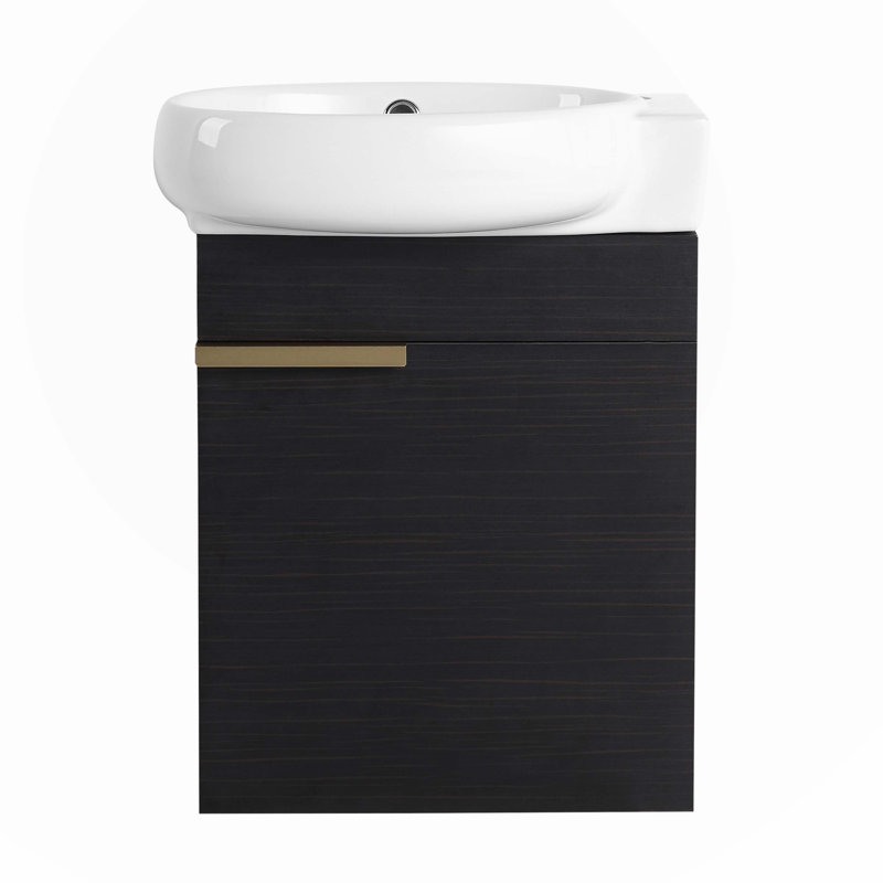 Marcques 16.00'' Single Bathroom Vanity with Ceramic Top