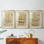 Antique Ship Plan I - Impression personnalisée de qualité supérieure avec cadre mat - 3 pièces-208219682