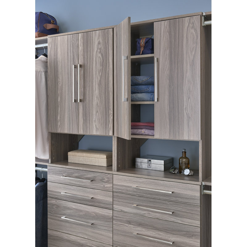 Ensemble de portes modernes l 24,65 po SuiteSymphony, Gris naturel