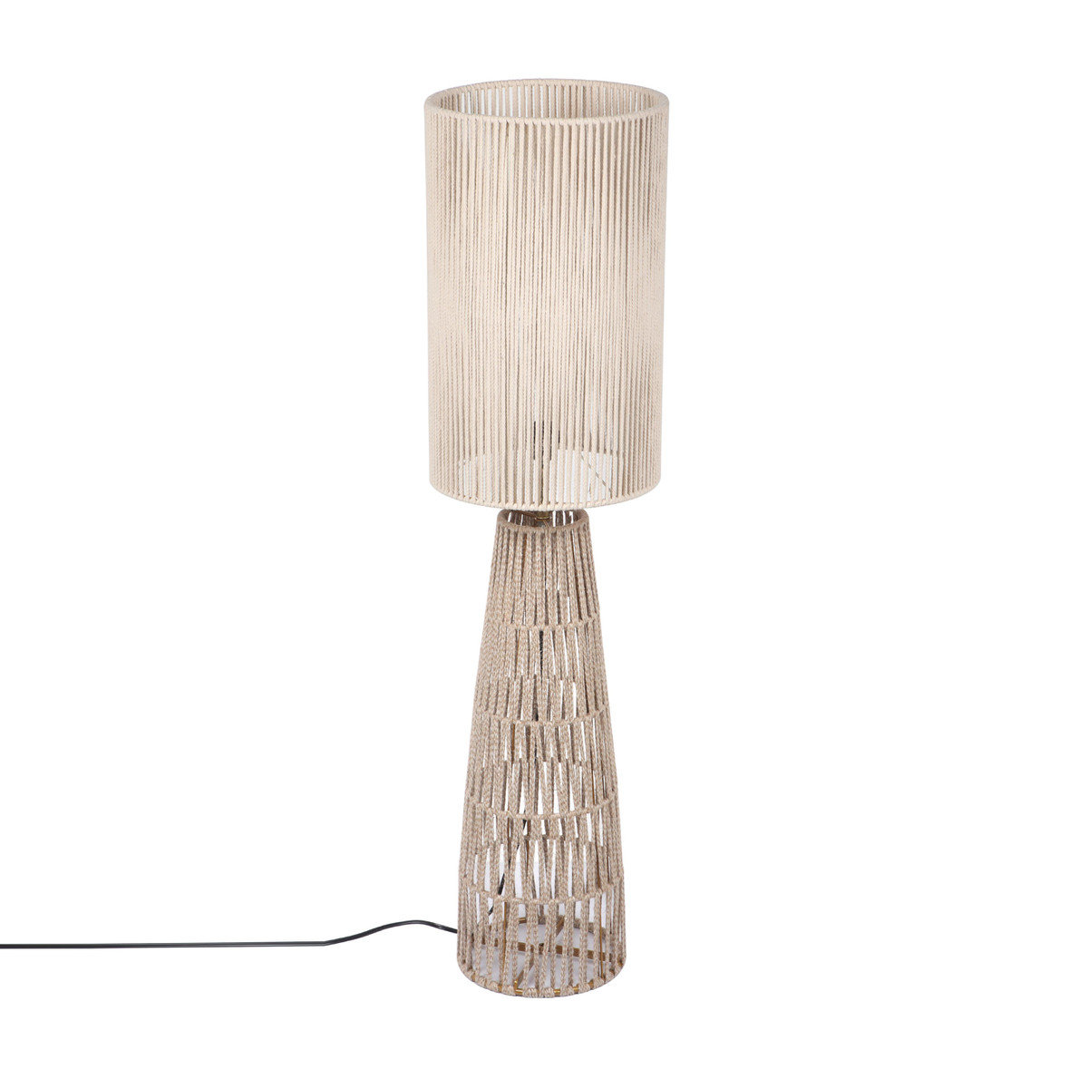 Longshore Tides Beckam 47'' Jute Traditional Floor Lamp | Wayfair