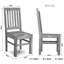 Nature Brown 45cm H Solid Wood Side Chair in Brown