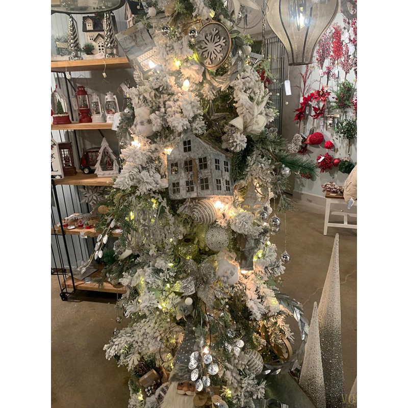 Ensemble de 12 décorations en forme de boule de Noël suspendue en plastique D3.9 "