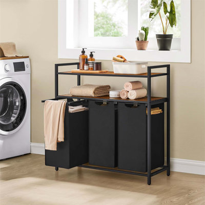 Bhargava Fabric and Steel Laundry Hamper