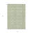 5' X 8' Artichoke Green And Ivory Geometric Washable Indoor Outdoor Area Rug-125213358