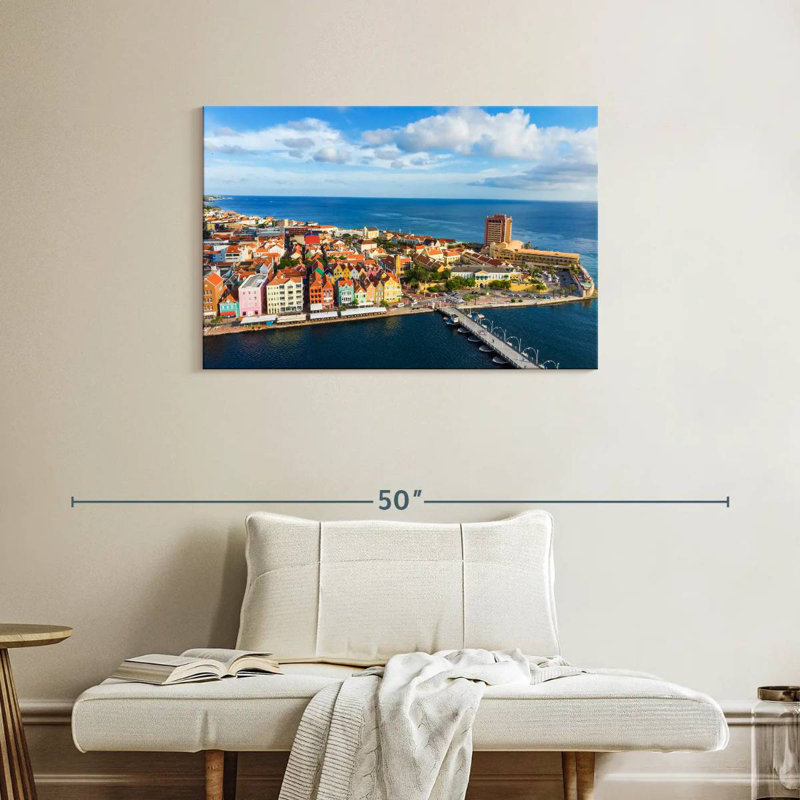 Gillard Willemstad Aerial View, 24" H x 36" W
