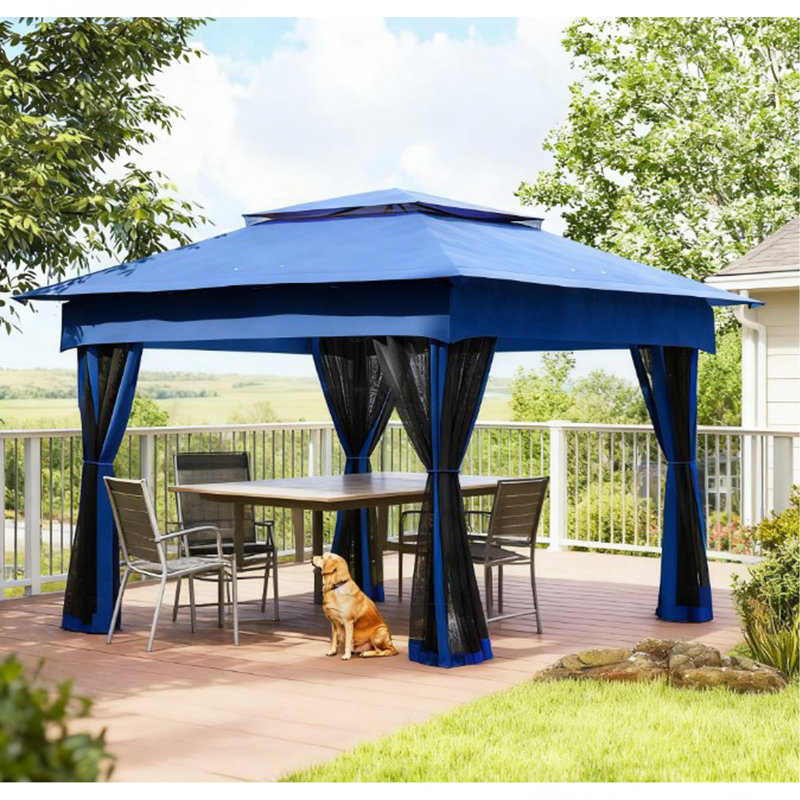 Abri de jardin pliant robuste et durable, abri de jardin escamotable avec filet à fermeture éclair, sac de transport