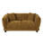 Brown Chenille Loveseat W/2 Pillows