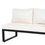 Ensemble de conversation 4 pièces pour patio, canapé modulaire en L et structure en bois avec coussin moelleux et tables basses-1077611117