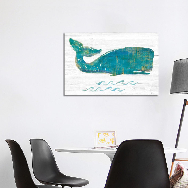 On the Waves I Light Plank 1 Piece Wrapped Canvas Painting, 101.6 cm H x 66.04 cm W x 1.91 cm D