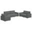 Canapé 3 pièces vidaXL gris foncé 86,61 po x 31,50 po x 33,07 po-2045338057