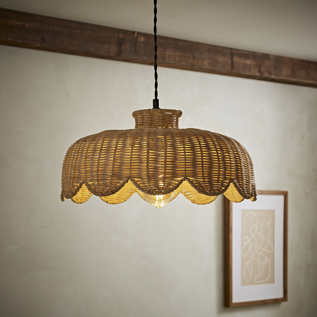18 cm H Round Lamp Shade ( Clip On ) in Beige
