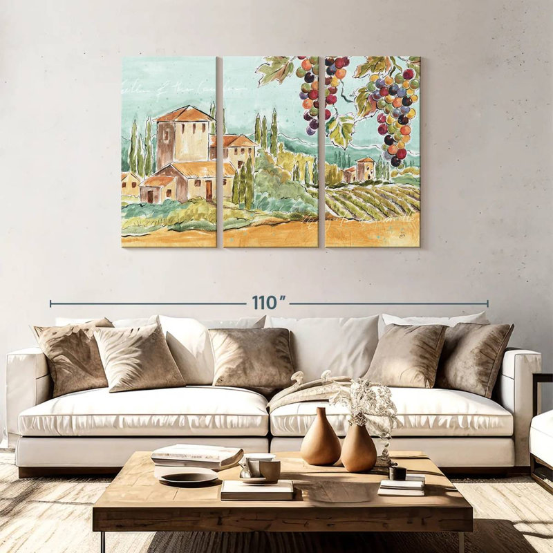 Brise toscane Alvord sans coquelicots, H 48 po x l 74 po
