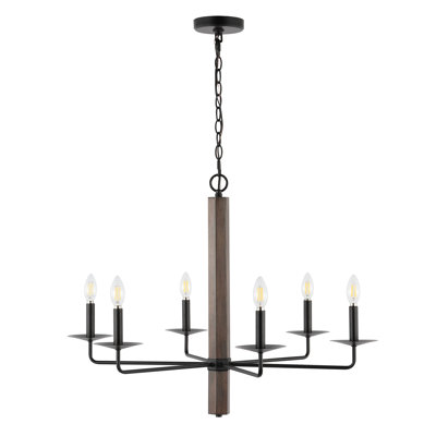 Lustre linéaire moderne à 6 lumières à intensité variable Ayato