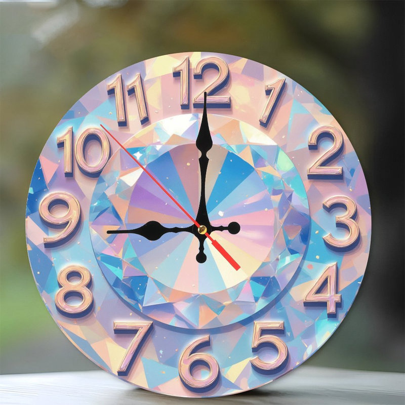 Horloge holographique à losange