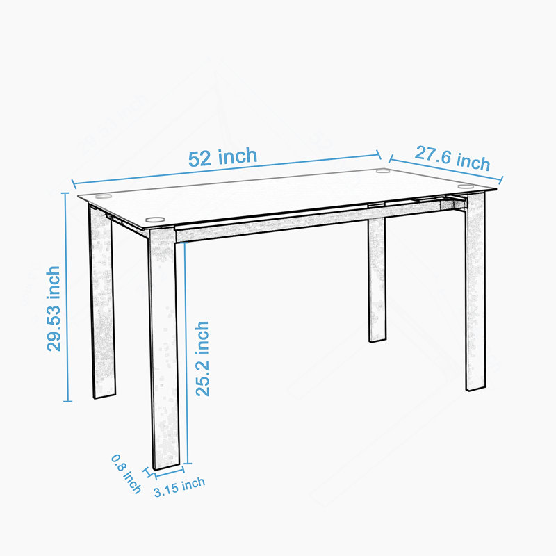Table de salle à manger moderne