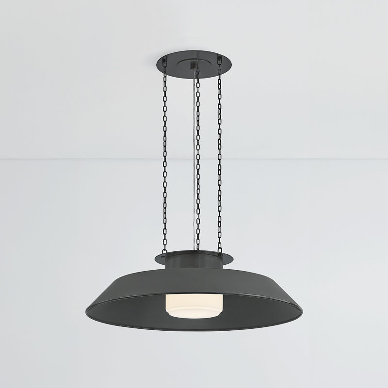 WOODROW Pendant, 9.25" H x 32" W x 32" D, Bronze