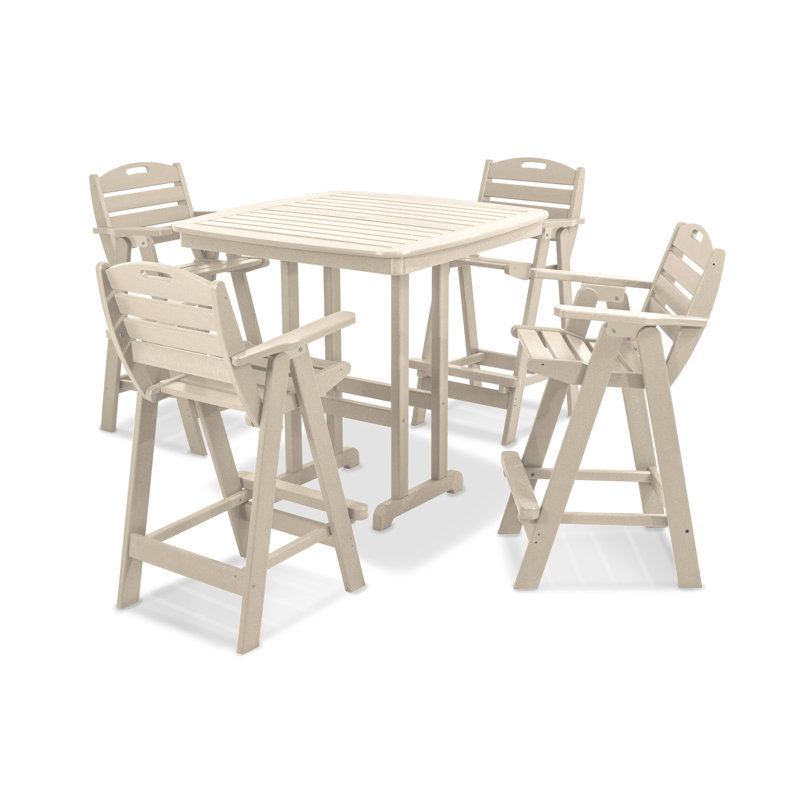 Ensemble de bar 5 pièces POLYWOOD Nautical, Sable