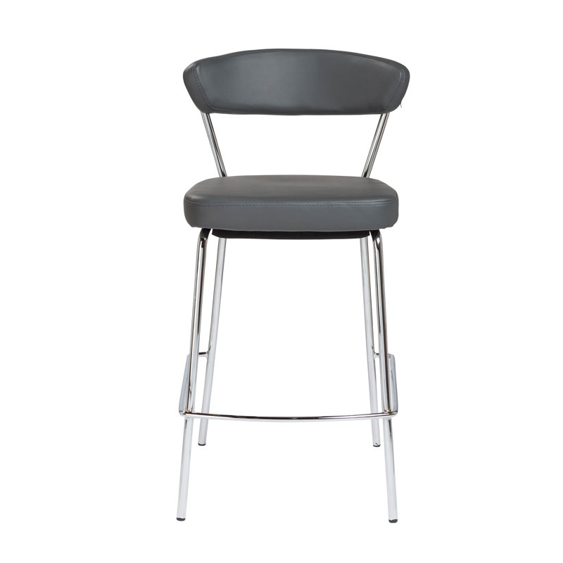 Tabouret de comptoir 25,6 po Hendricks, Noir