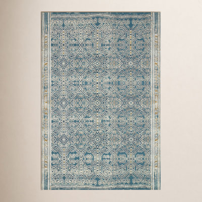 Davana Ocean Geometric Outdoor Rug
