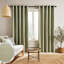 Yarn Dyed Cotton Chambray Curtains Two Panels-71482844-71482852