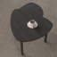 Table basse rotative avec pieds en bois d'hévéa massif-355481