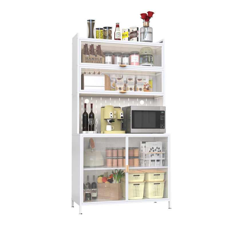 73'' Tall Kitchen Pantry Cabinet, White