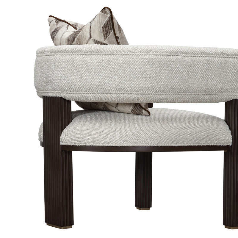 West Kensington Accent Chair, Espresso Wood