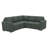 Hoelscher L-shaped Sleeper Sectional Upholstered Sofa Bed With Storage Space Green-122510077
